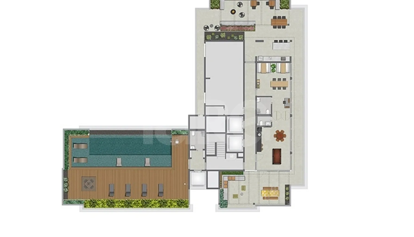 Planta — Pavimento lazer