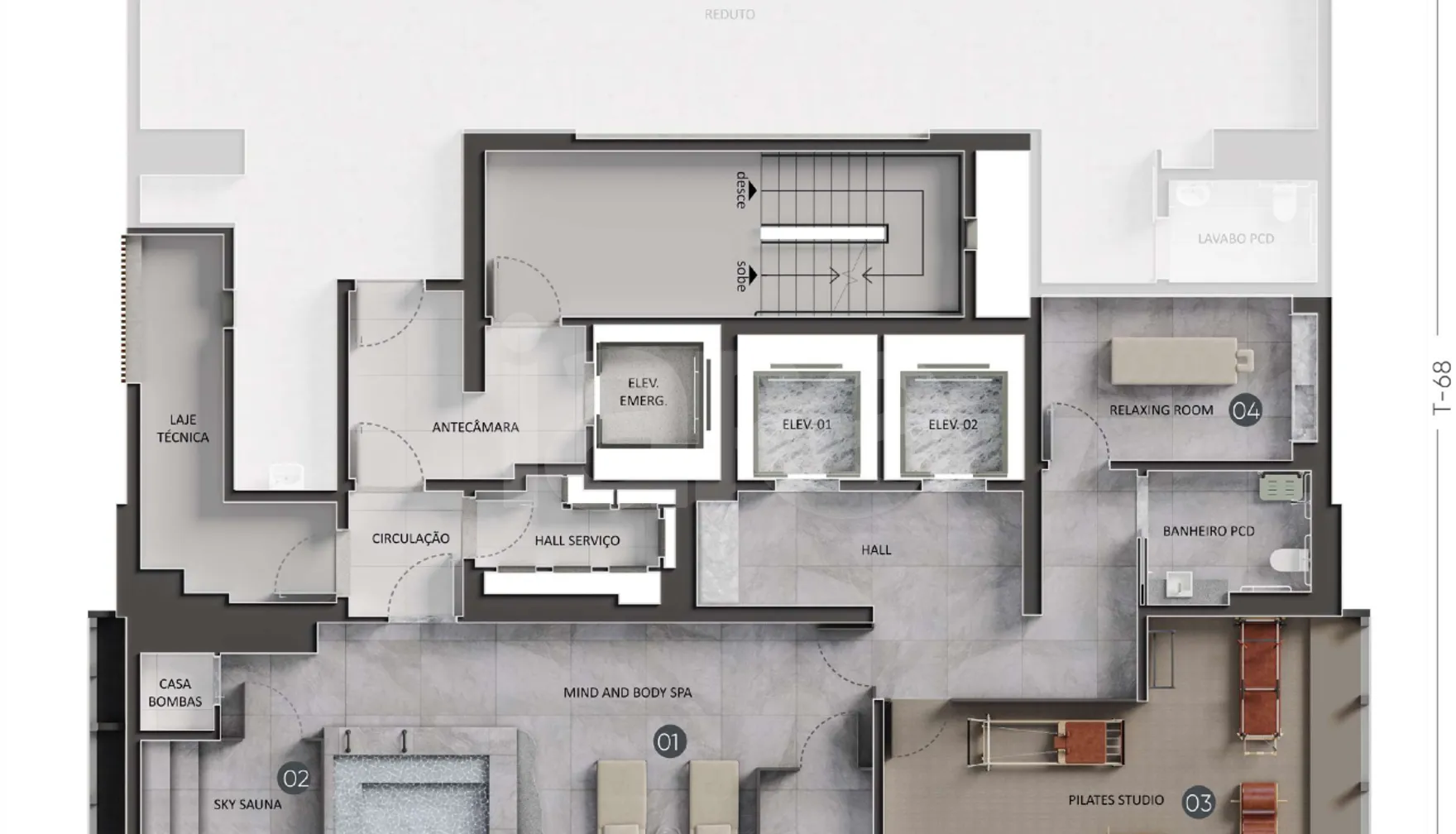 Planta — Pavimento 34