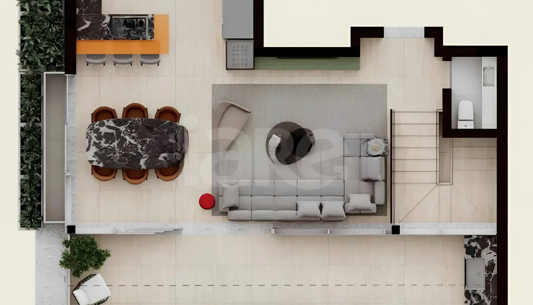 Planta — Cobertura Duplex 202,61 m²
