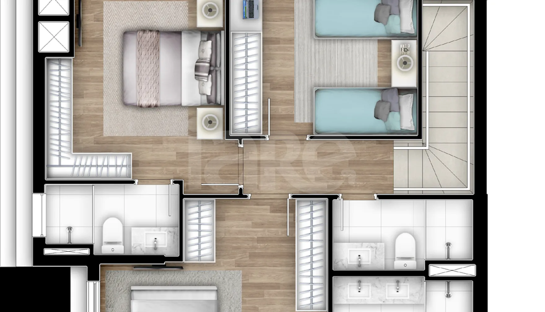 Planta — Apartamento 135,33 m²