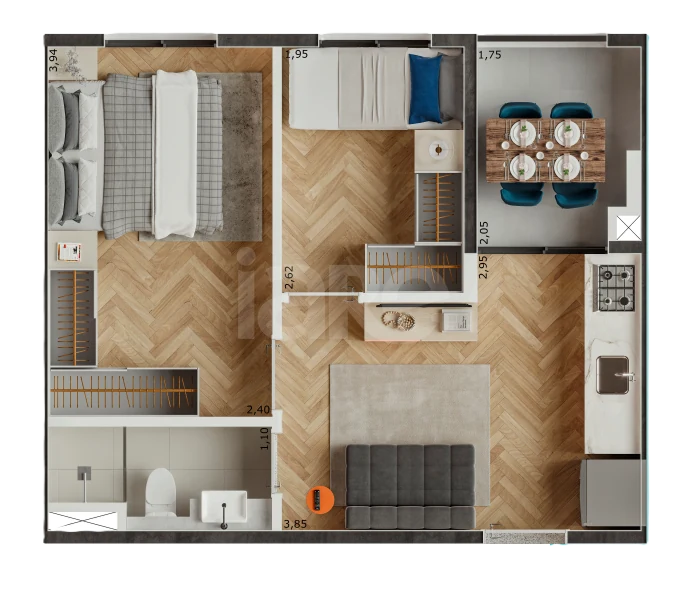 Planta — Garden 30,52 m²