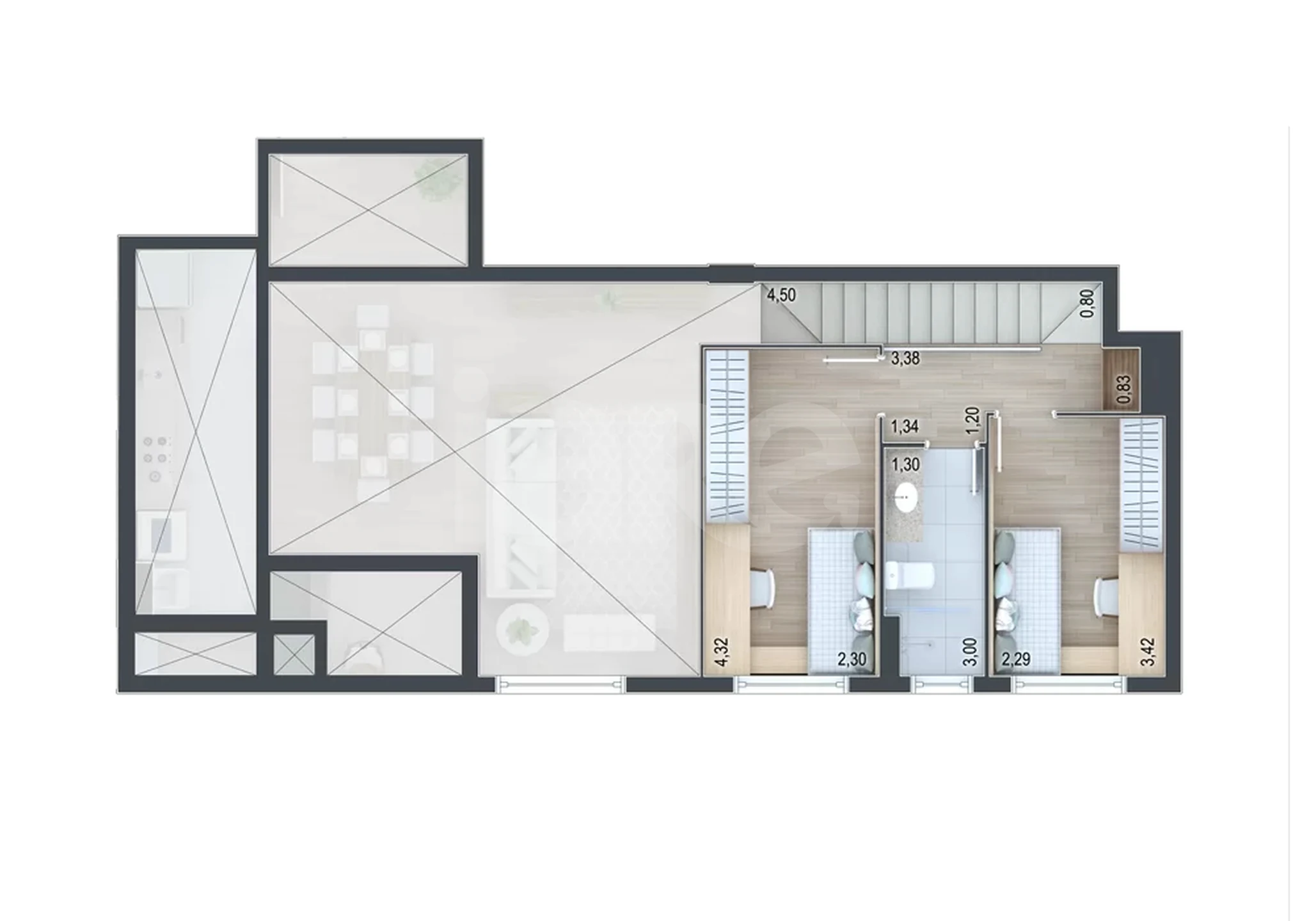 Planta — Garden 155,49 m²