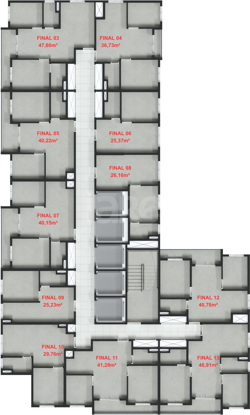 Planta — Pavimento 26 e 27