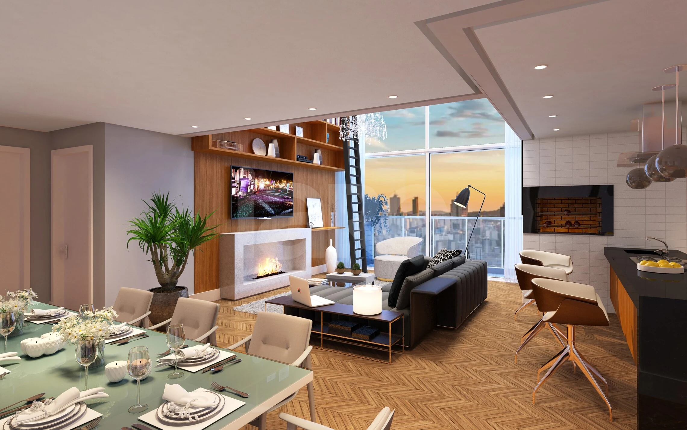 DUOS - Apartamento com 182,37 m², em Três Figueiras — foto 2
