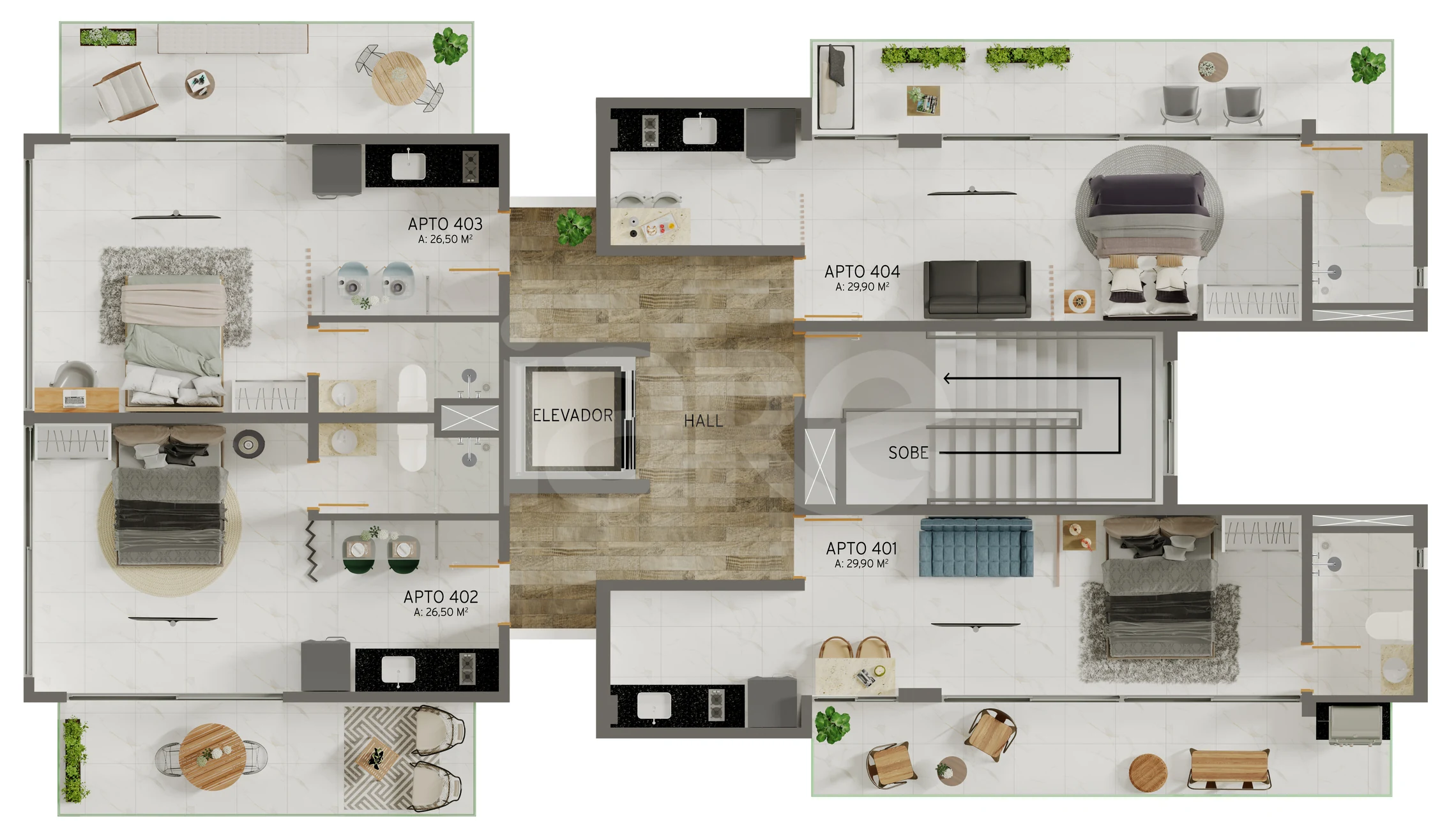 Planta — Pavimento 4