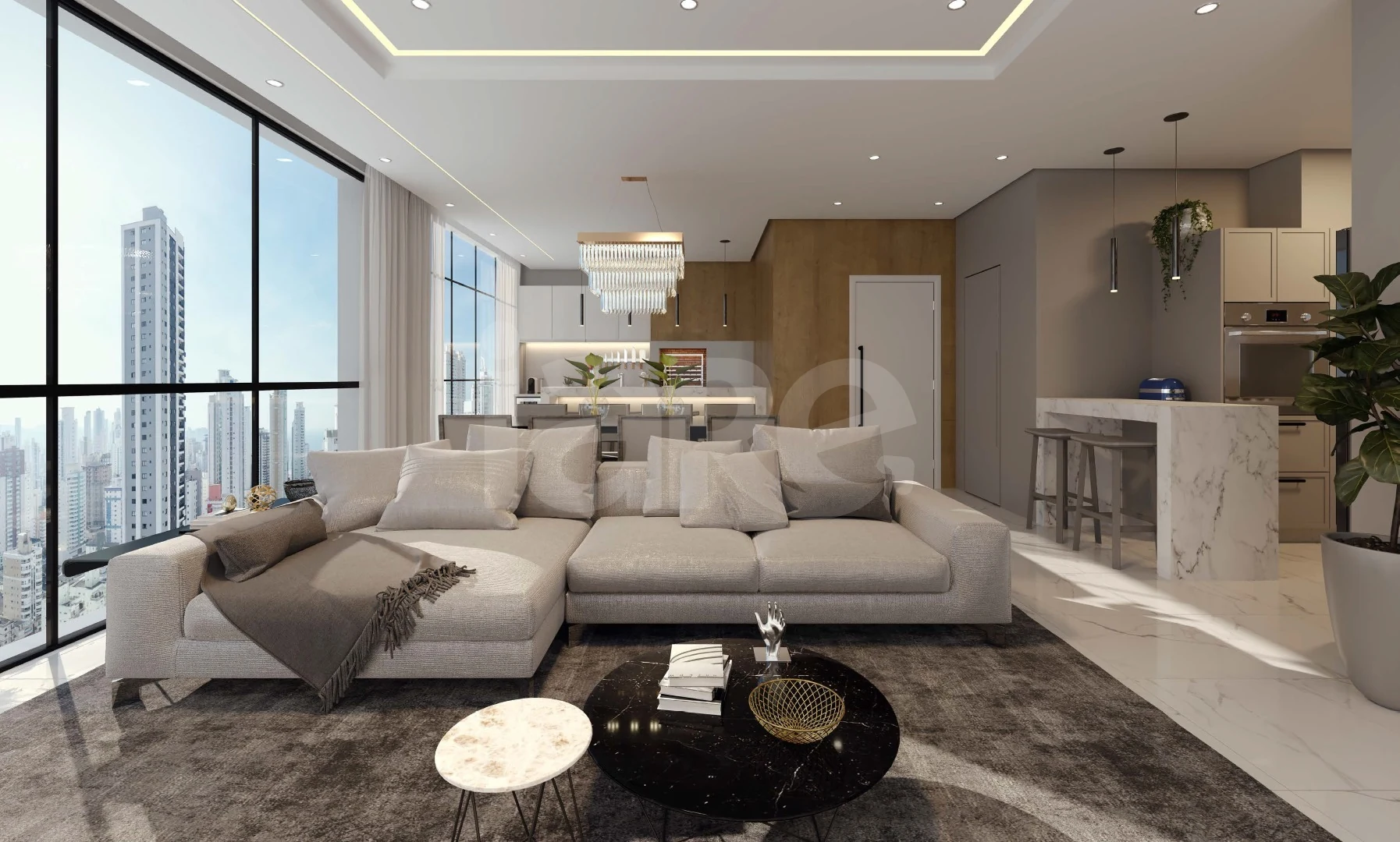 Azure - Apartamento com 138,88 m², em Centro — foto 2
