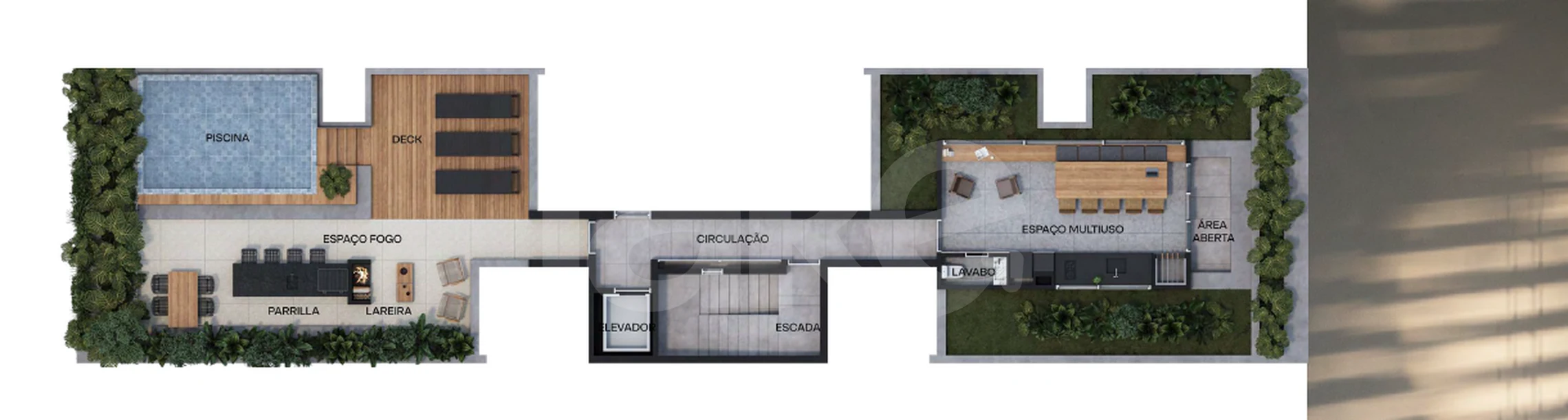 Planta — Pavimento rooftop