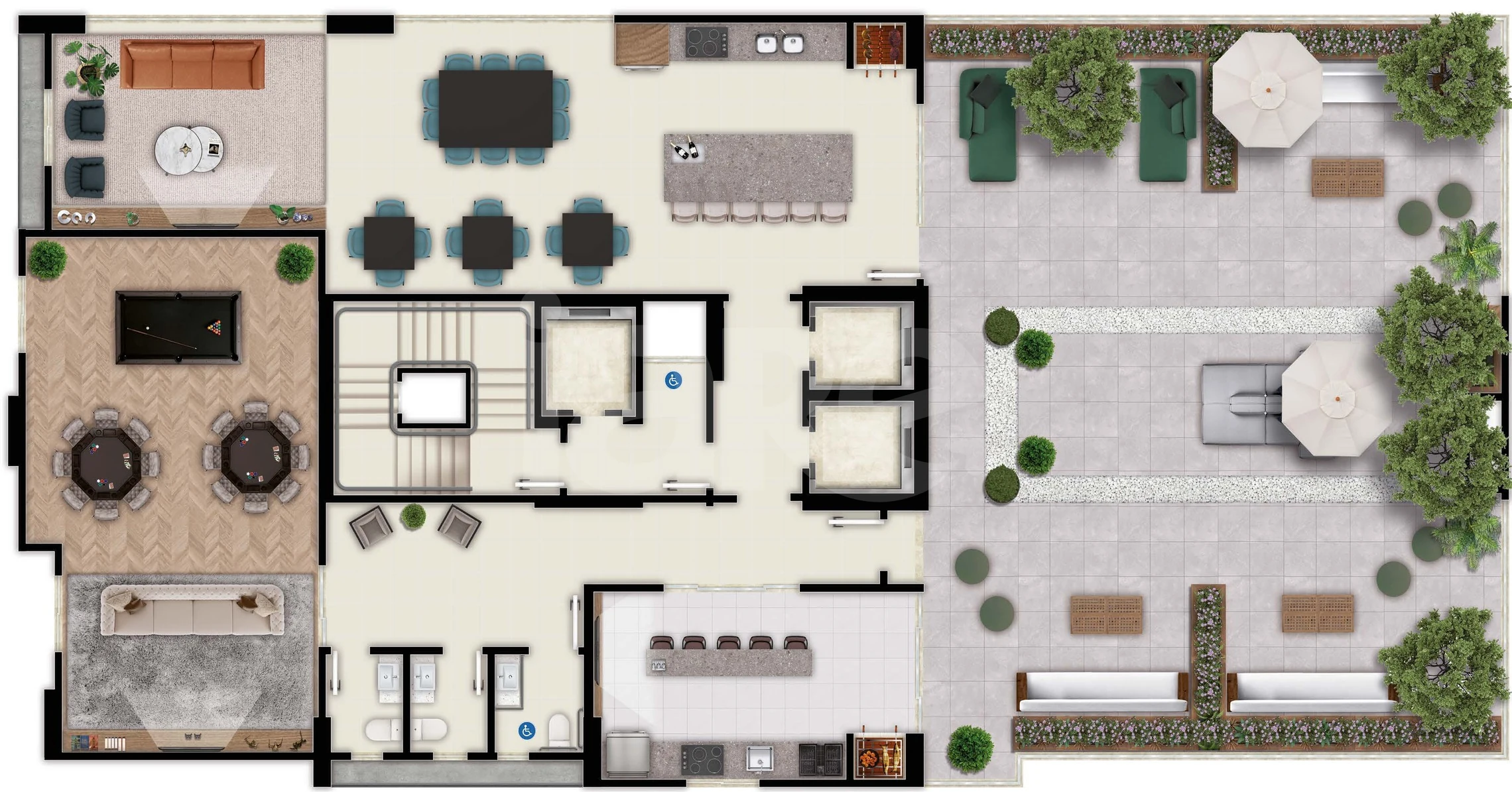 Planta — Pavimento rooftop