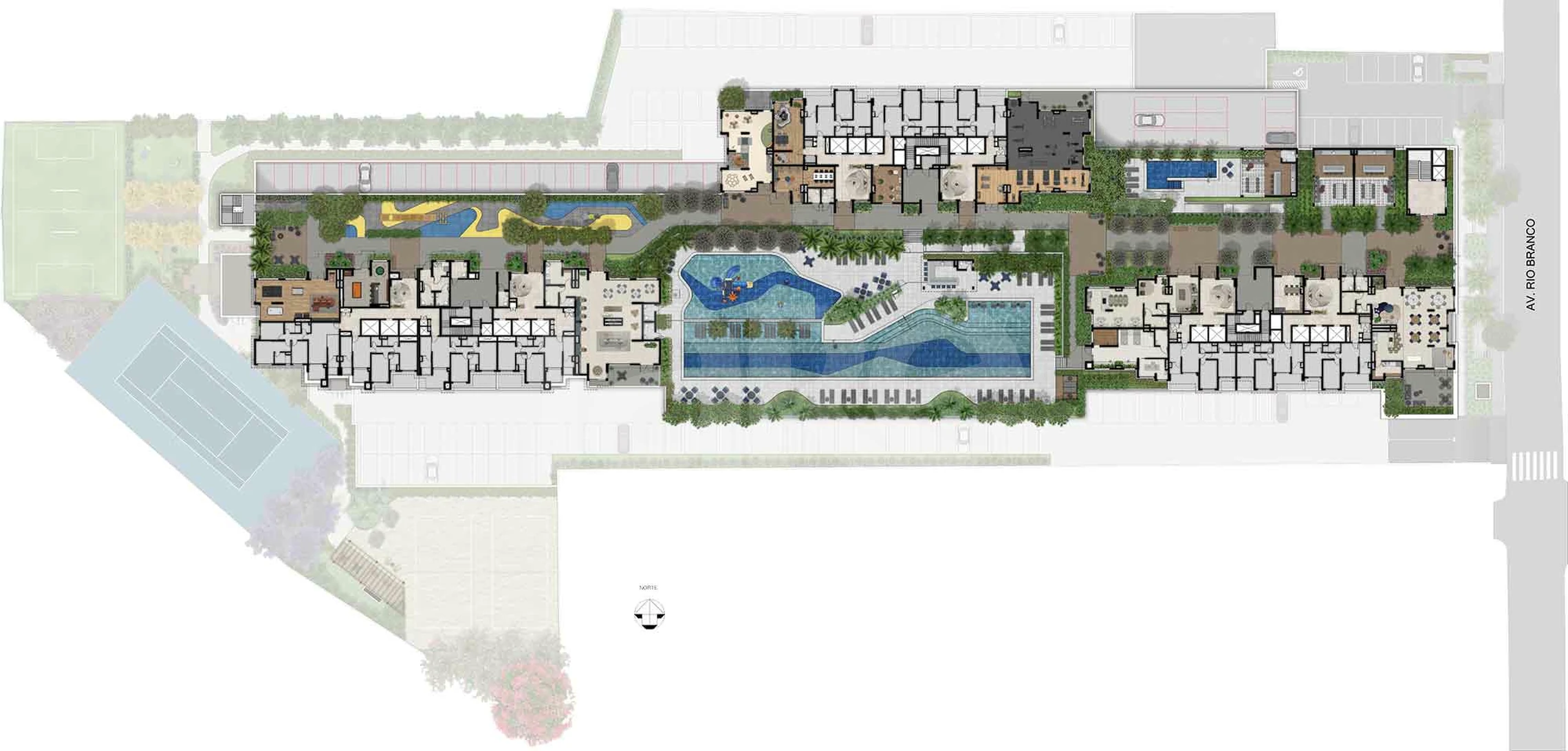 Planta — Pavimento lazer