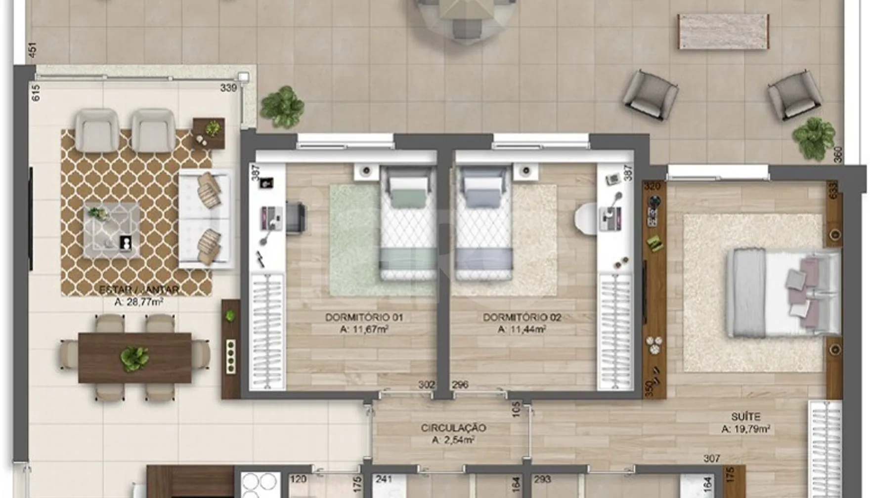 Planta — Garden 193,72 m²