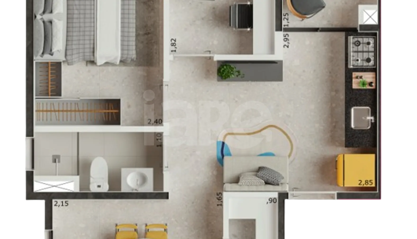 Planta — Garden 41,53 m²