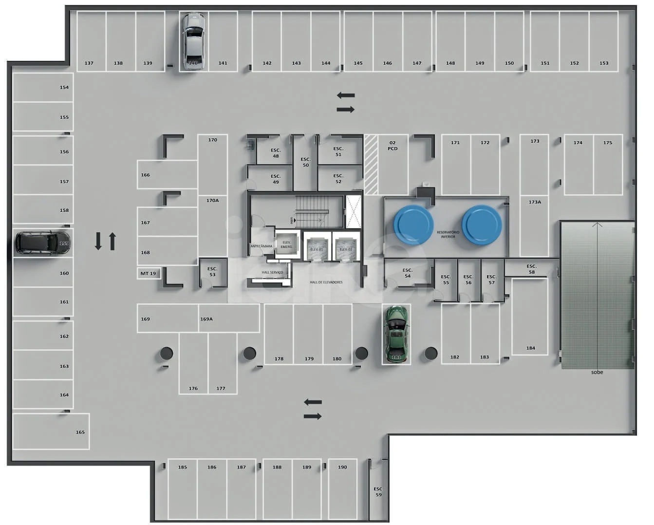 Planta — Pavimento subsolo 2
