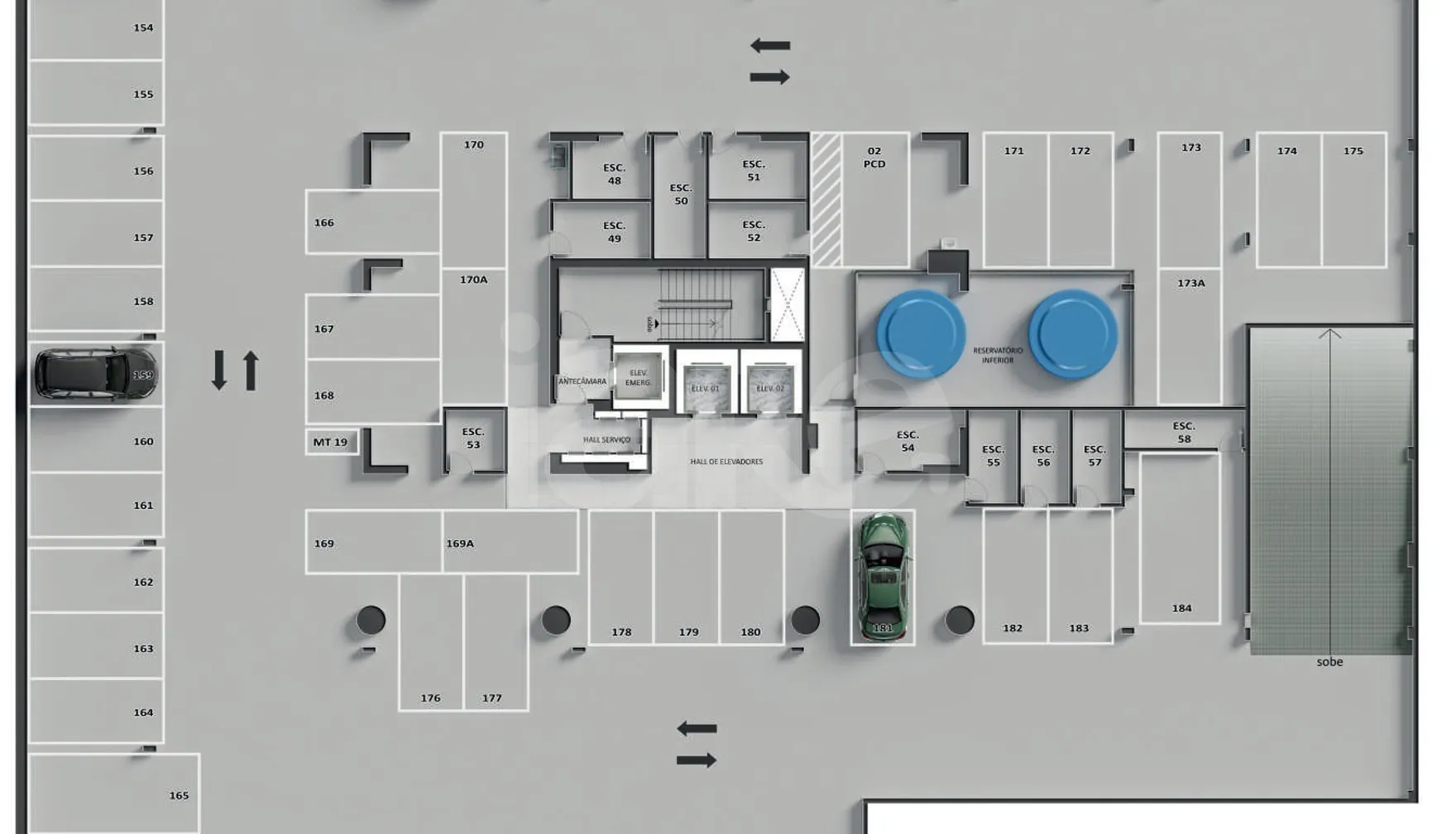 Planta — Pavimento subsolo 2