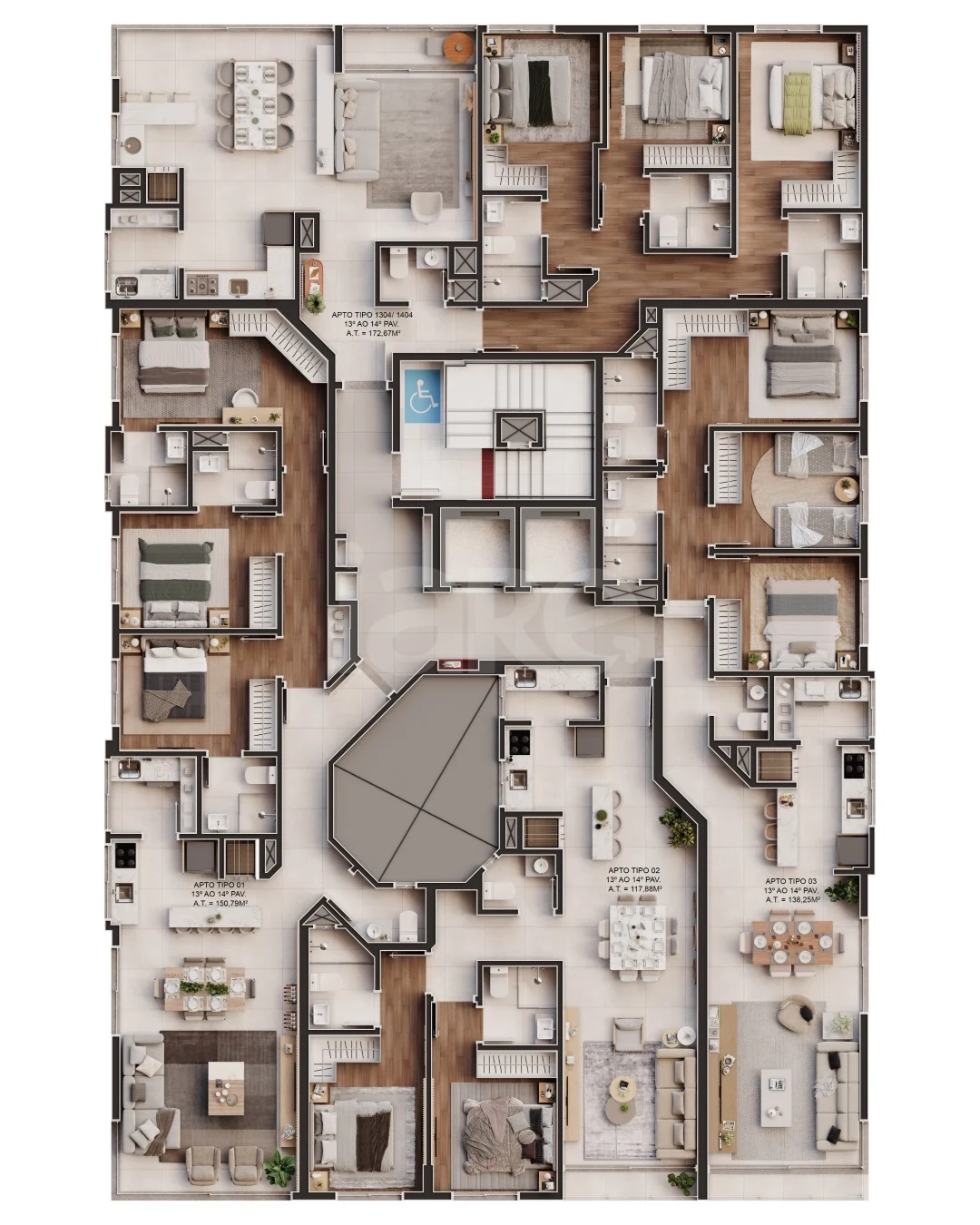 Planta — Pavimento 13
