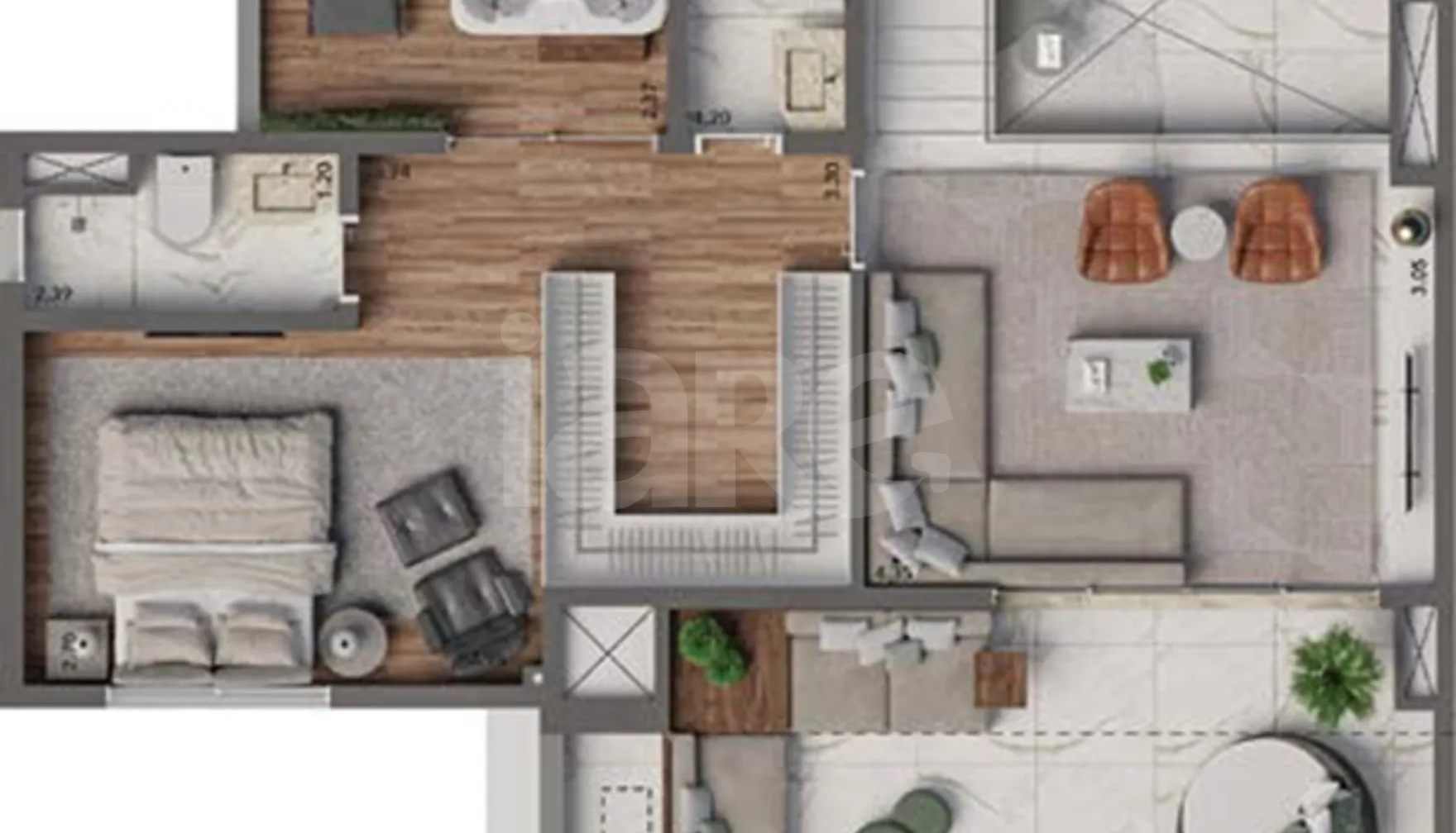 Planta — Apartamento 125,87 m²