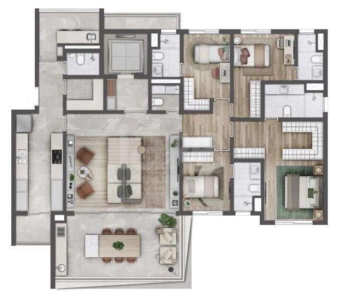 Planta — Apartamento 189,69 m²