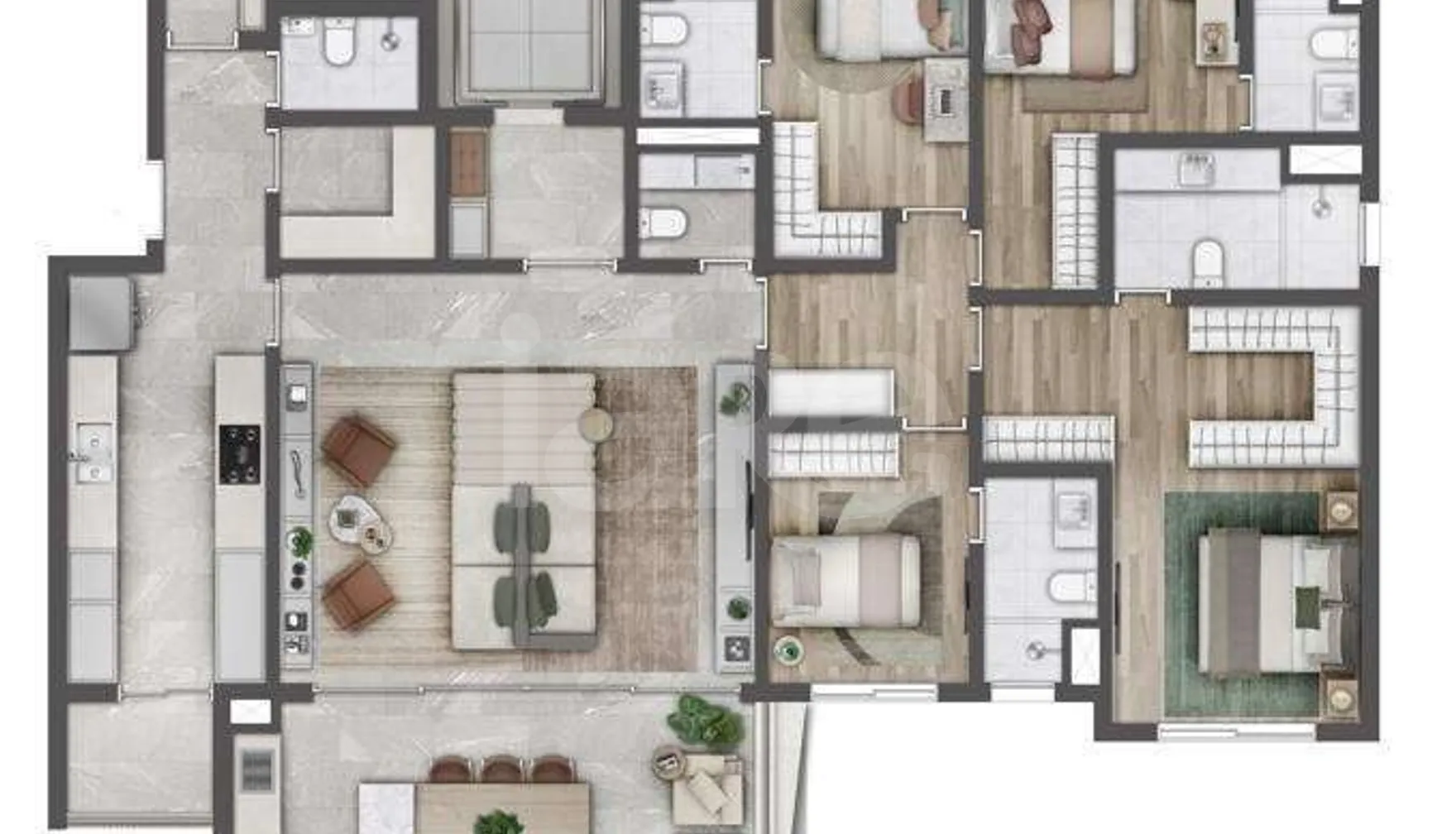 Planta — Apartamento 189,69 m²