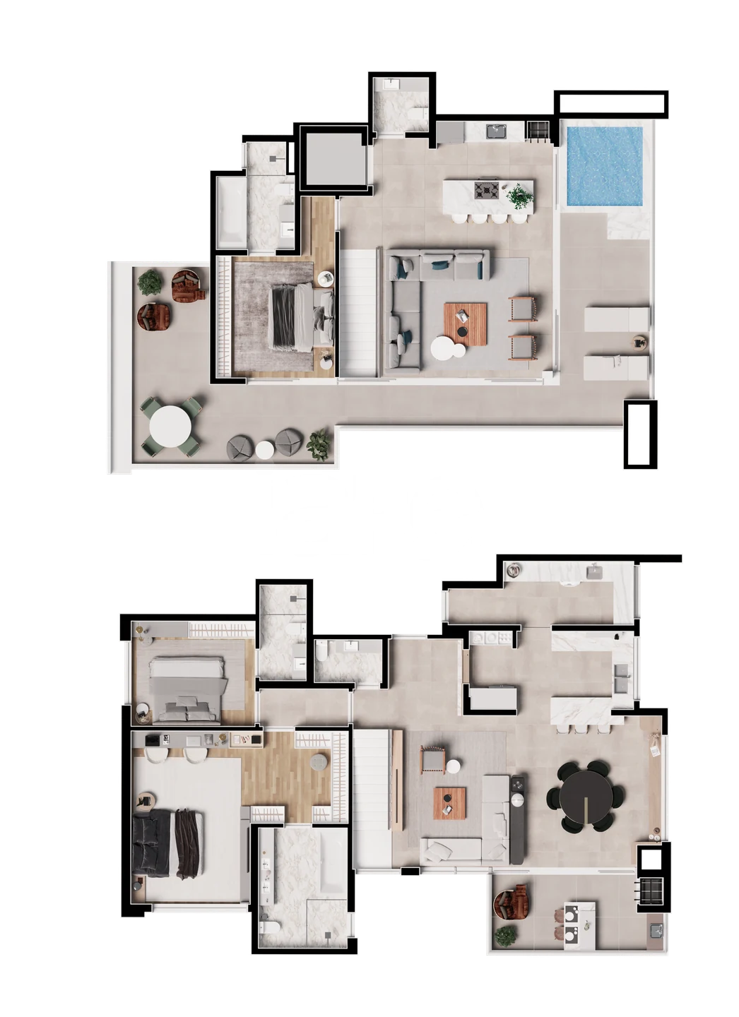 Planta — Cobertura Duplex 263,66 m²