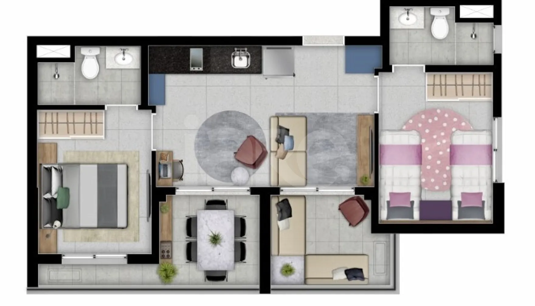 Planta — Garden 63,17 m²