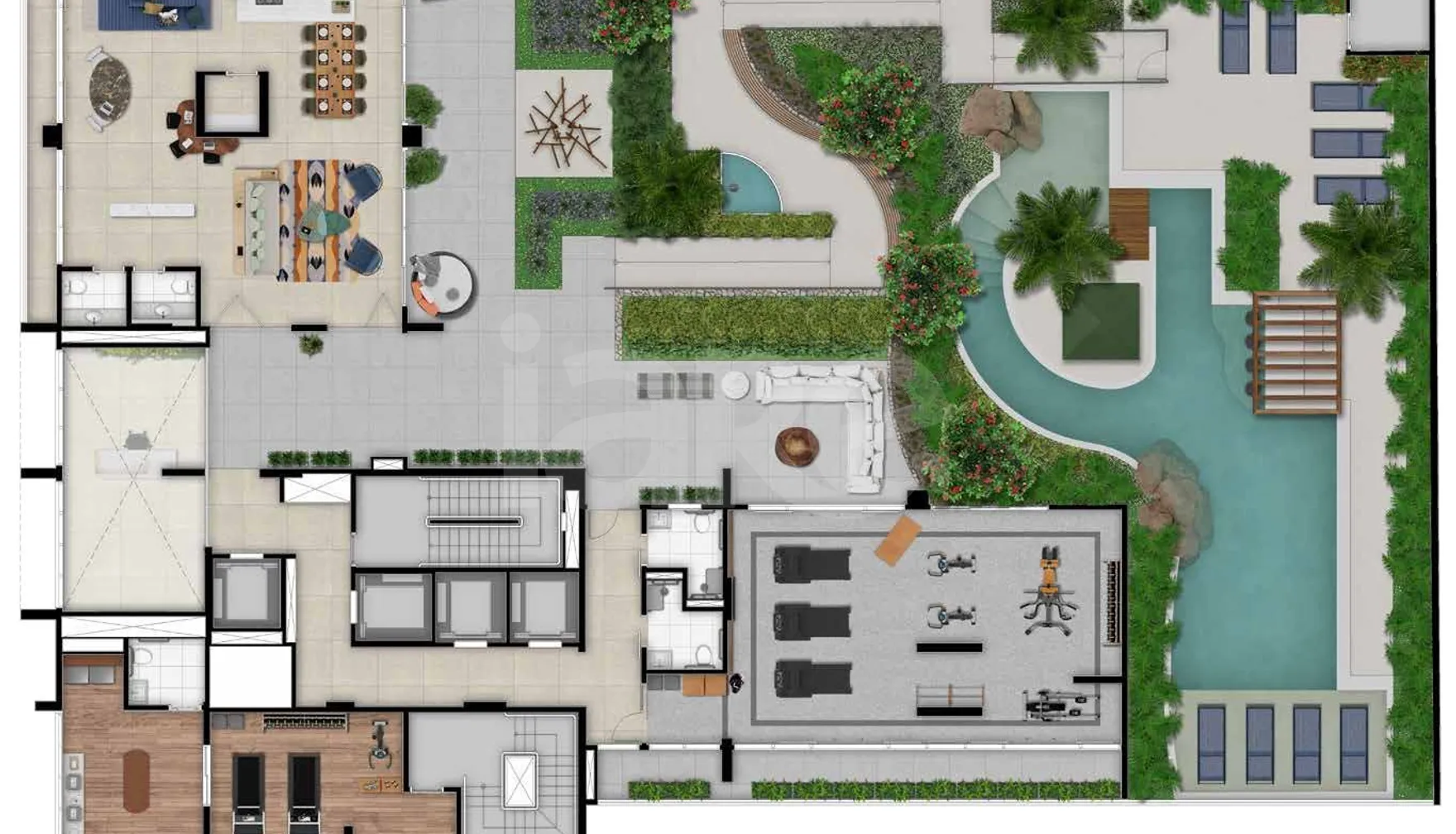 Planta — Pavimento lazer
