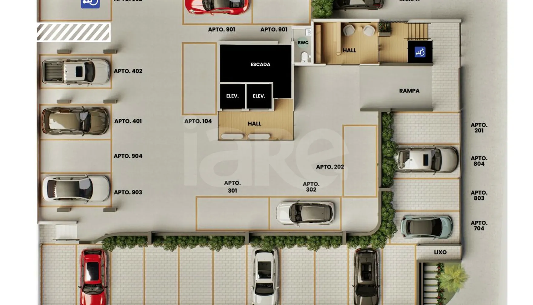 Planta — Pavimento garagem