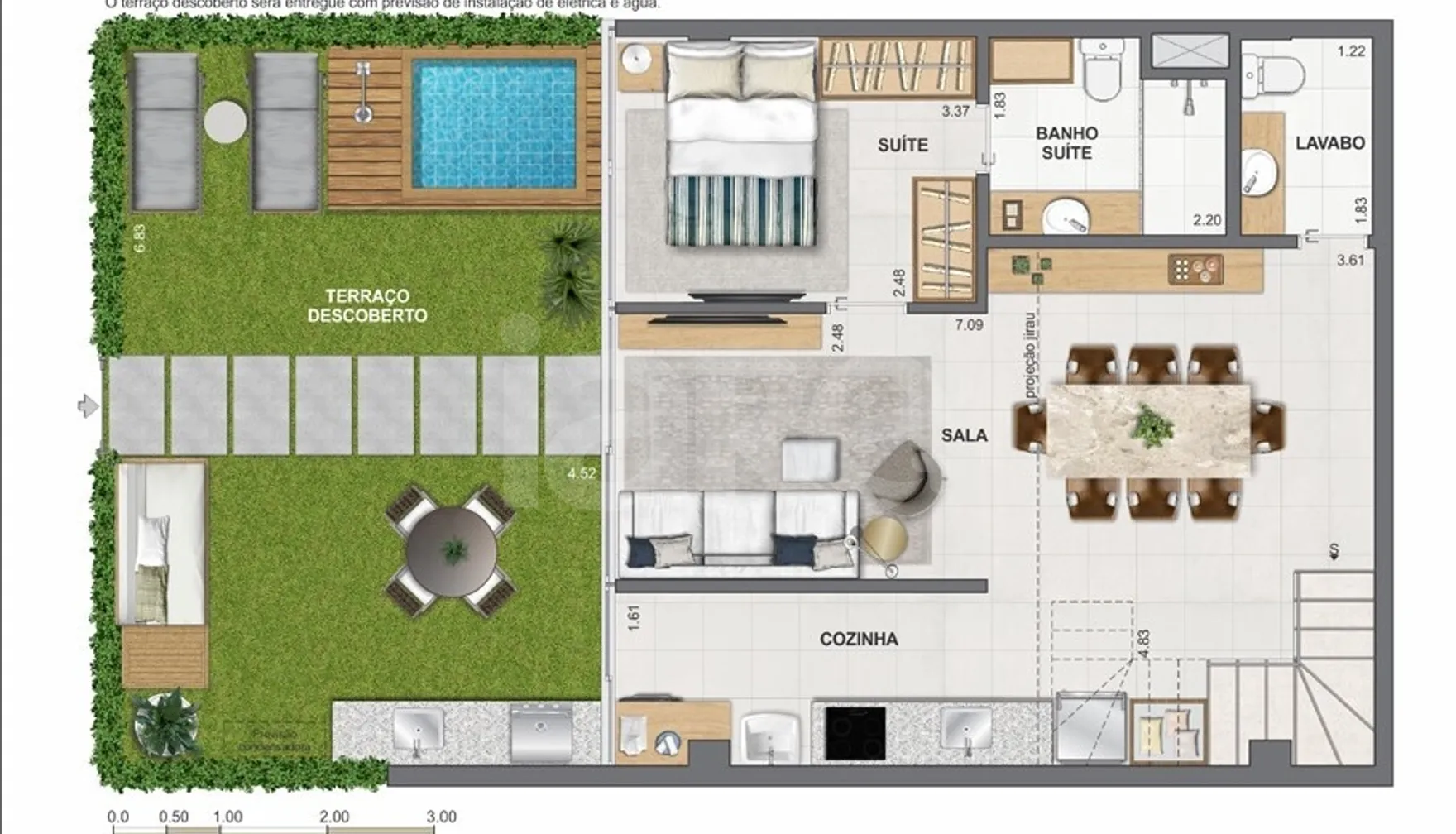 Planta — Garden 119,92 m²