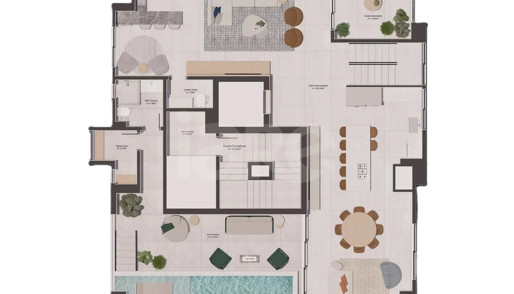 Planta — Pavimento 34