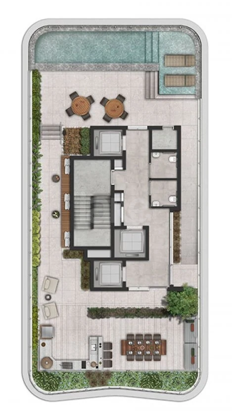 Planta — Pavimento rooftop