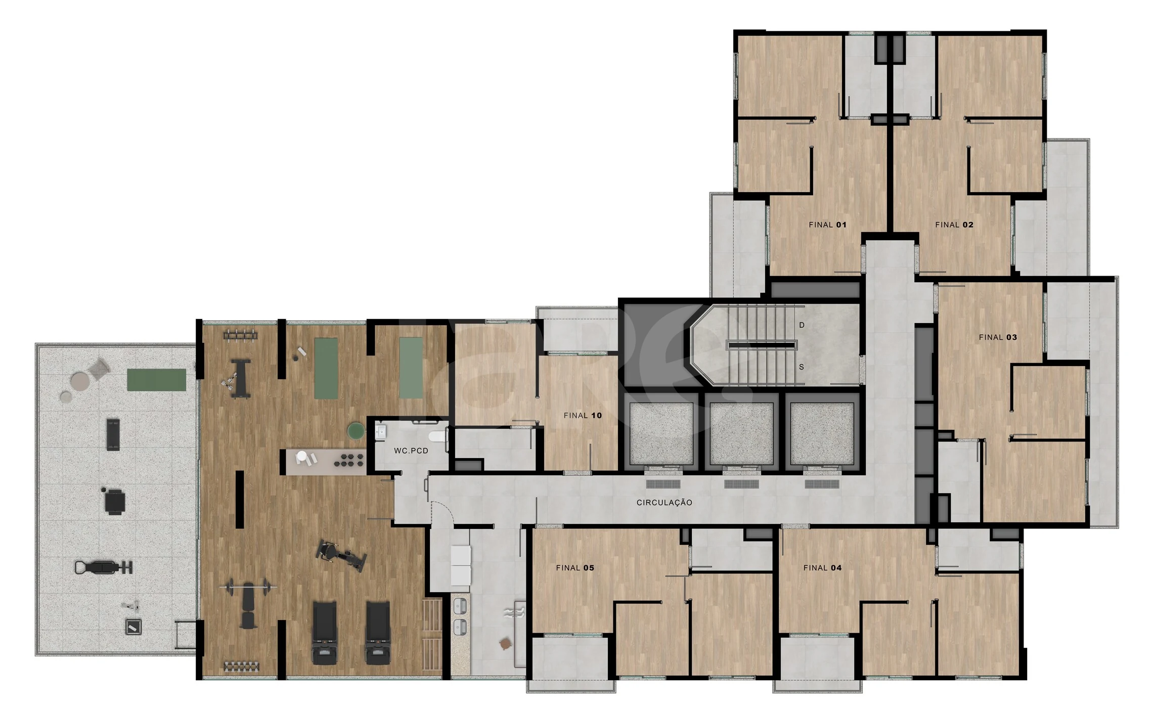 Planta — Pavimento 23