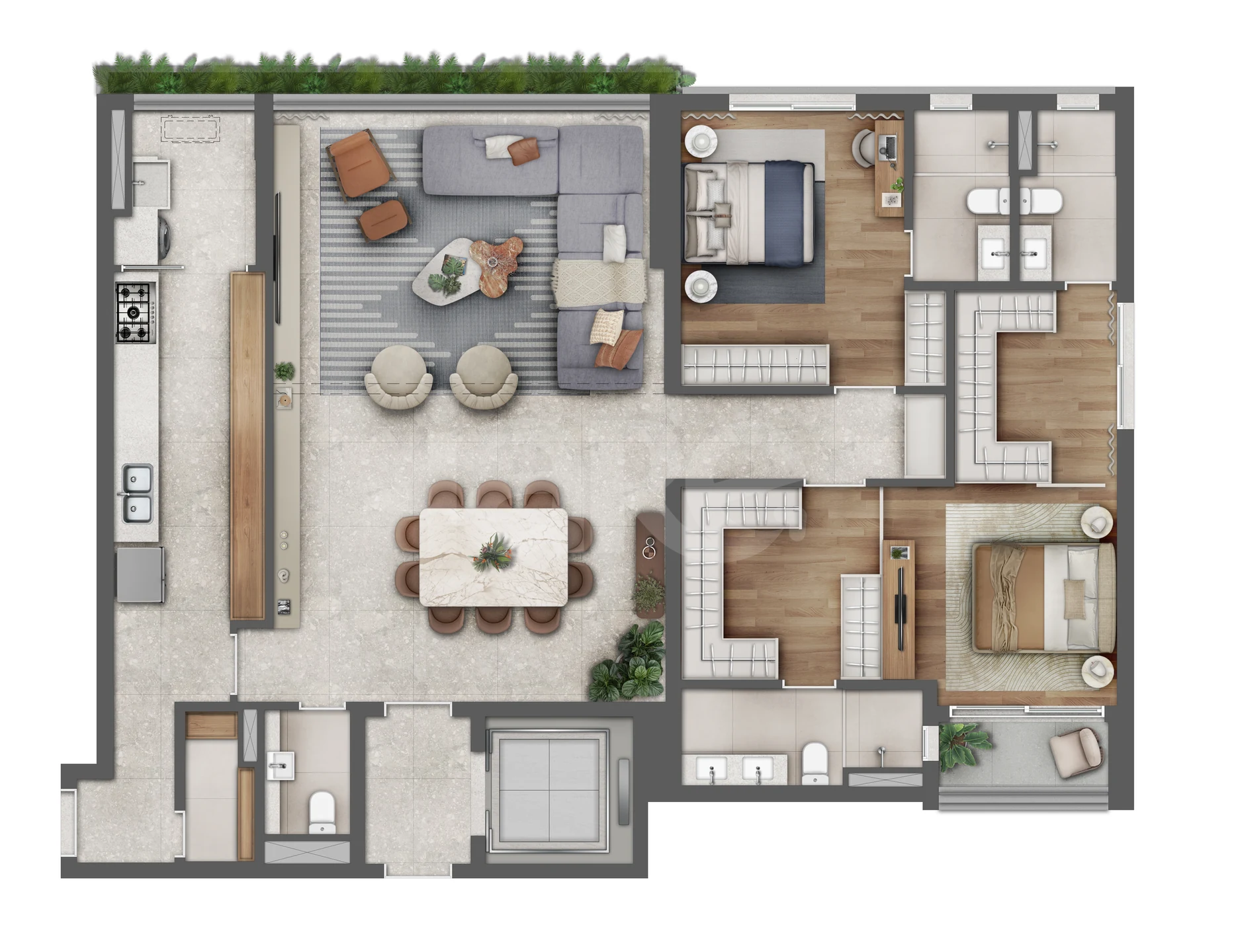 Planta — Apartamento 149,87 m²
