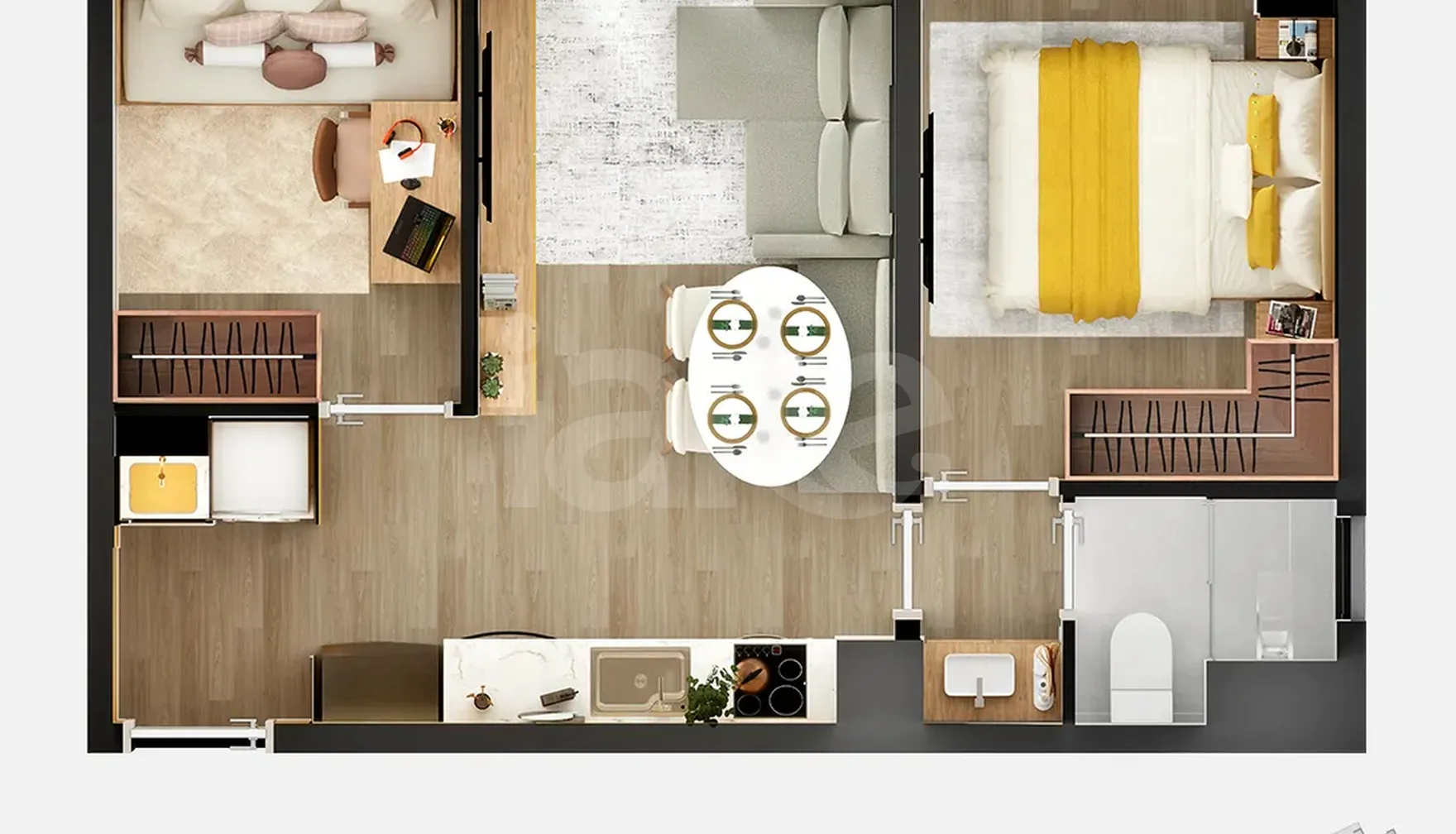 Planta — Garden 47,31 m²