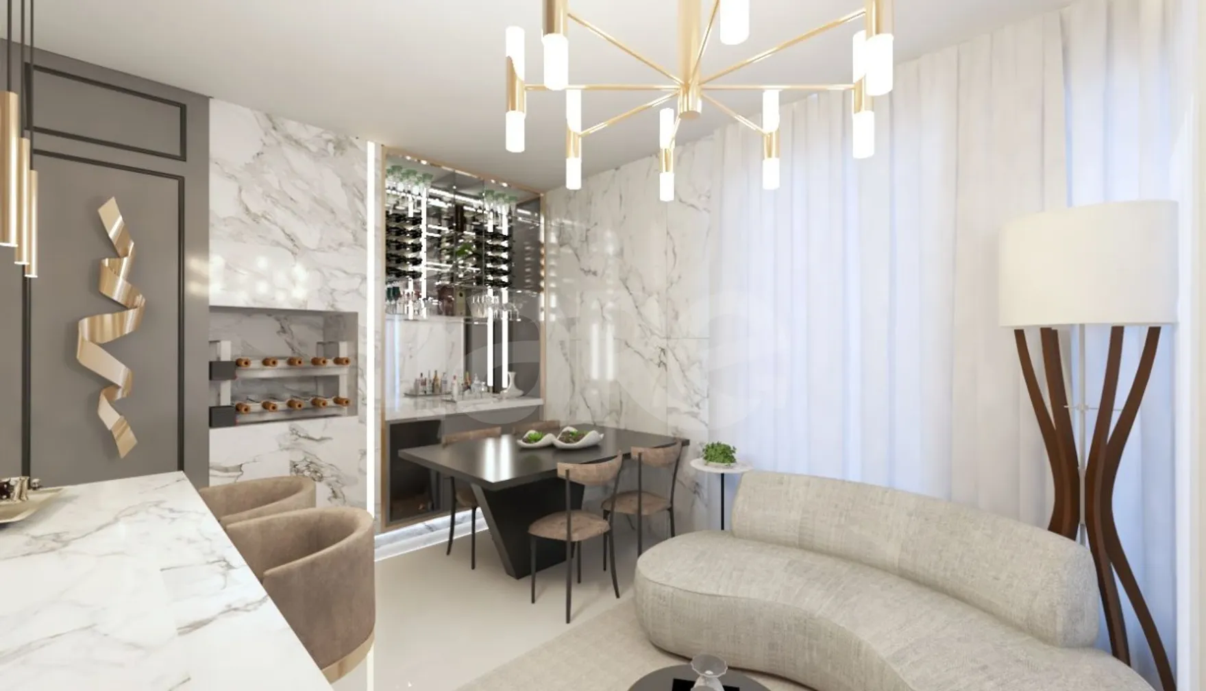 Abraham Lincoln - Apartamento com 61,8 m², em Zona Nova — foto 3