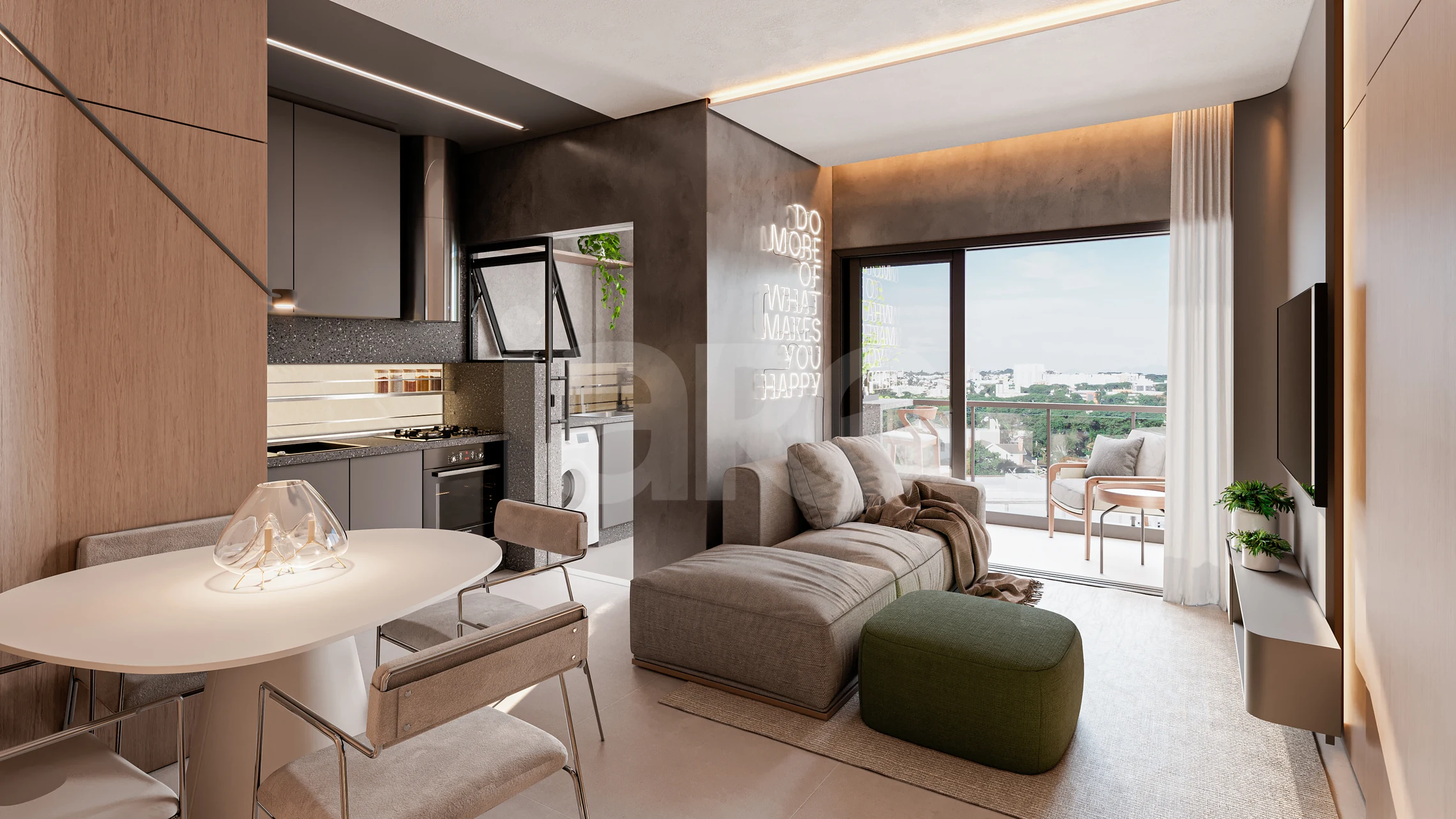 Plural - Apartamento com 60,51 m², em Água Verde — foto 2