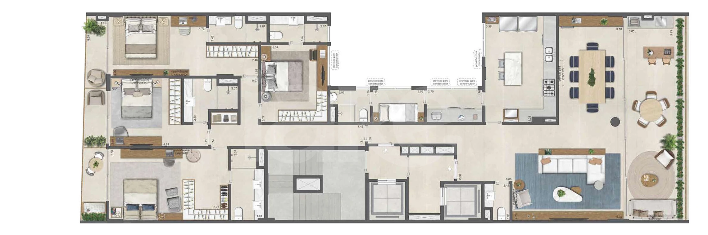 Planta — Apartamento 227,76 m²