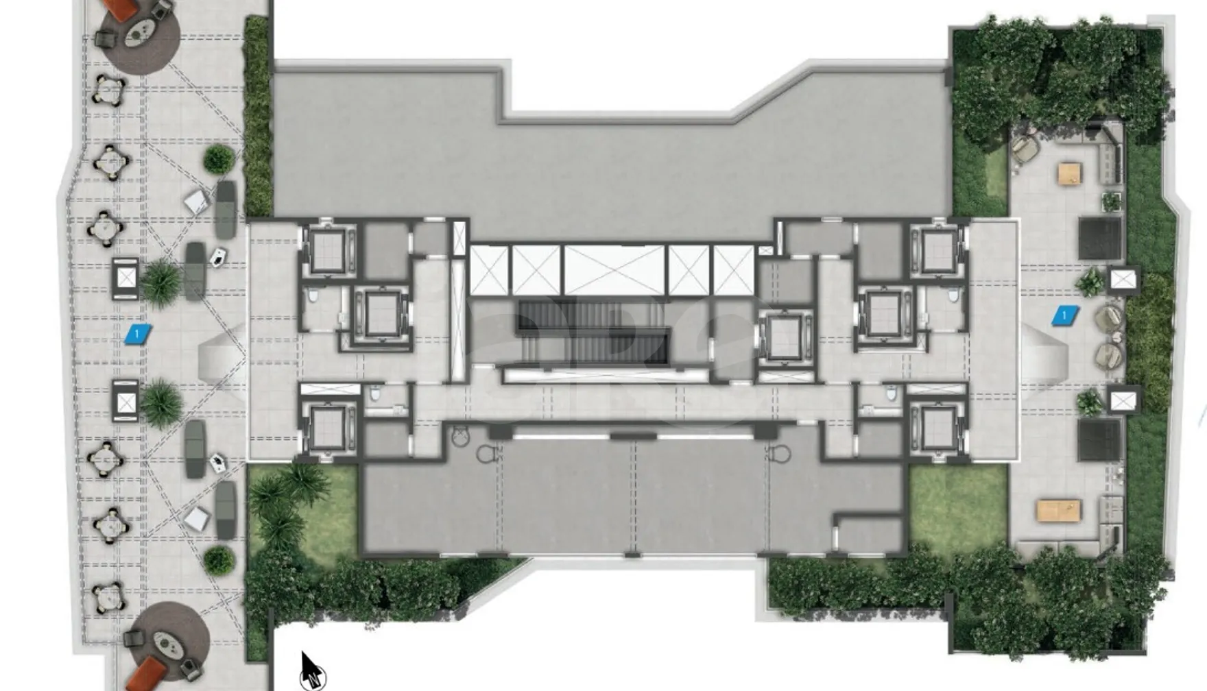 Planta — Pavimento rooftop