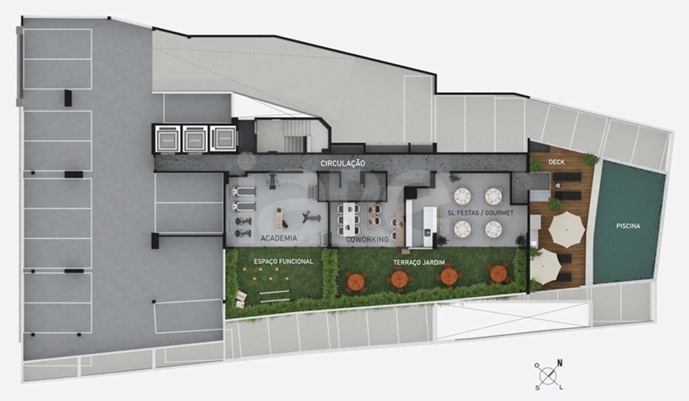 Planta — Pavimento lazer