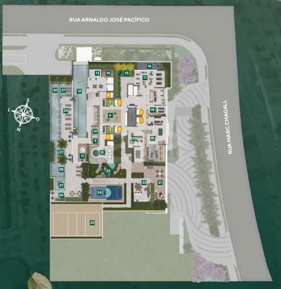 Planta — Pavimento lazer