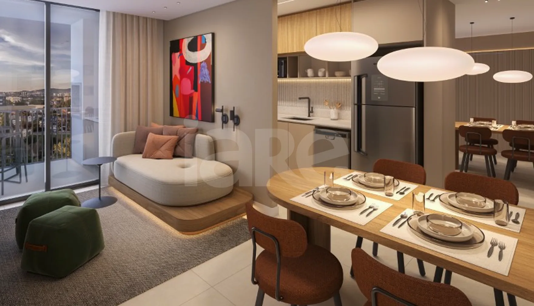 Planta — Apartamento 56,32 m²