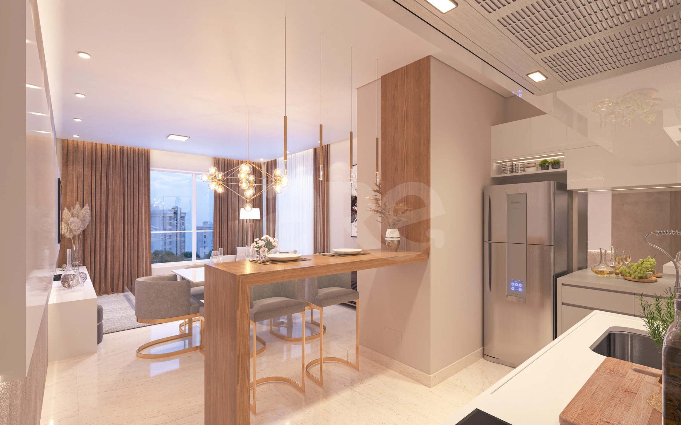 One Residence - Garden com 123,39 m², em Centro — foto 2