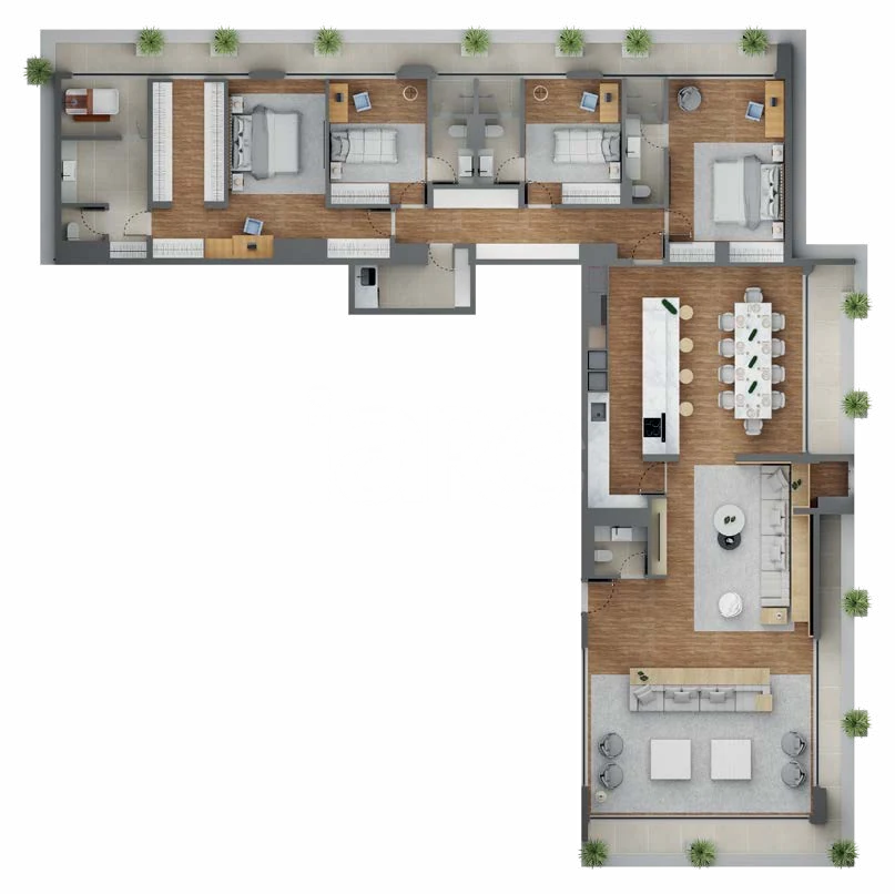 Planta — Apartamento 316,11 m²