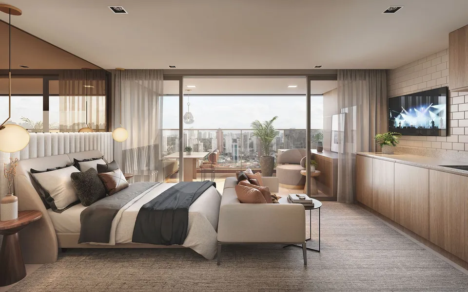 Helbor Open Mind - Studio com 32,41 m², em Chácara Santo Antônio — foto 2