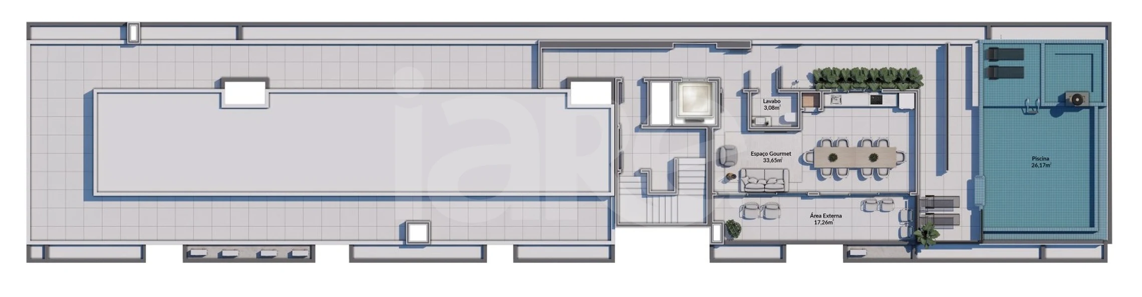 Planta — Pavimento rooftop