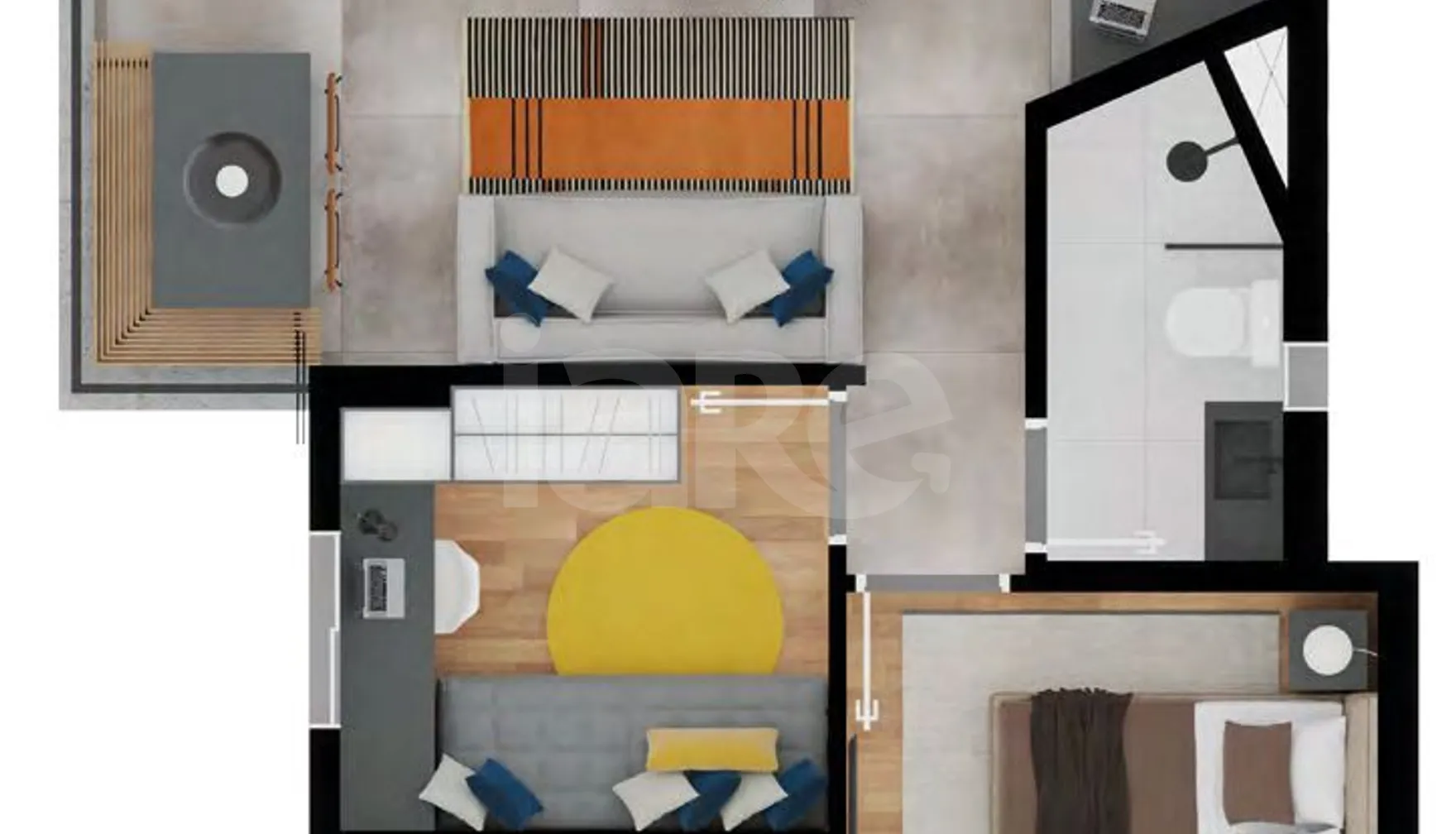 Planta — Apartamento 44,22 m²
